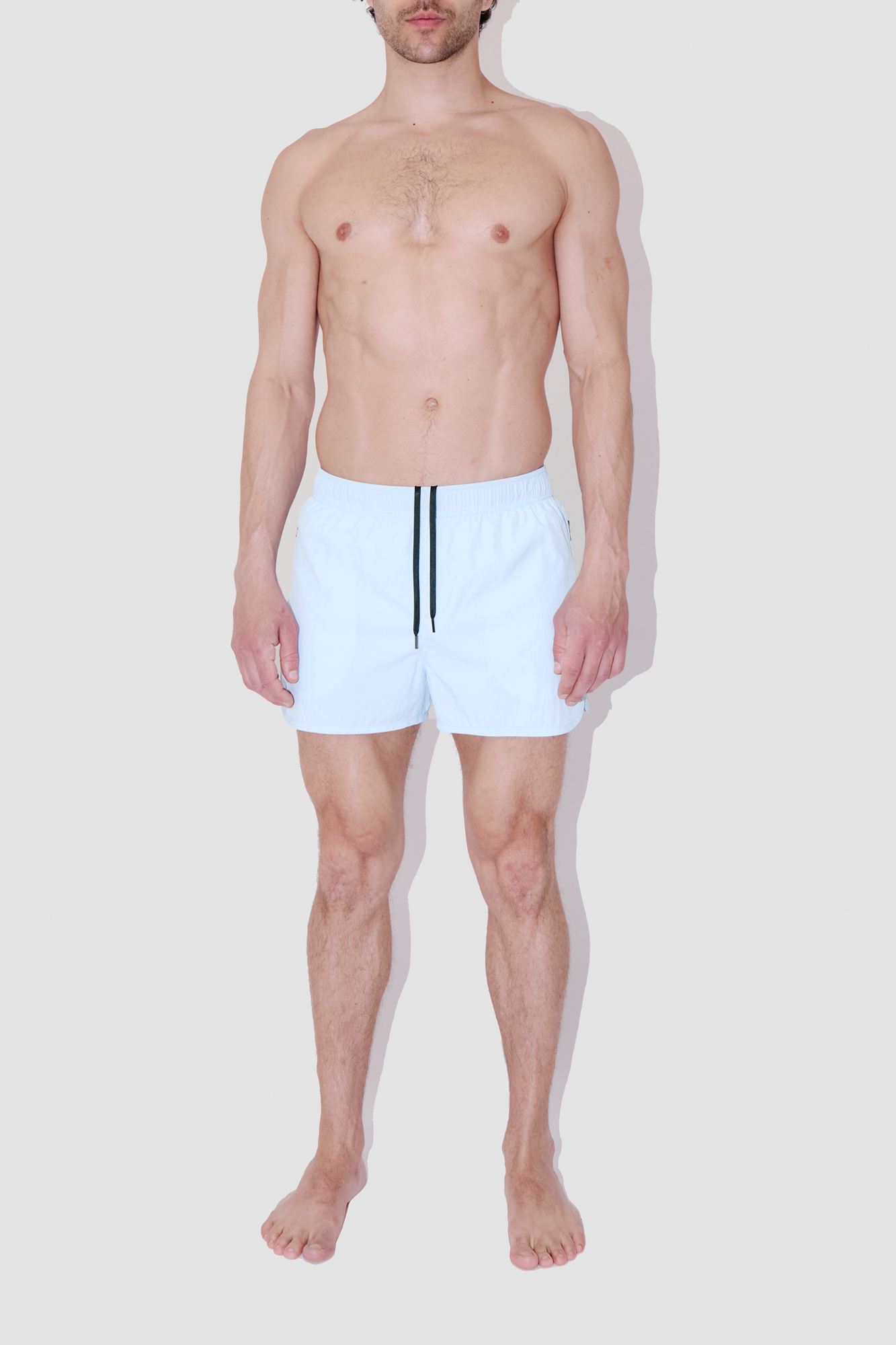 Sky Blue Shorter Swim Shorts