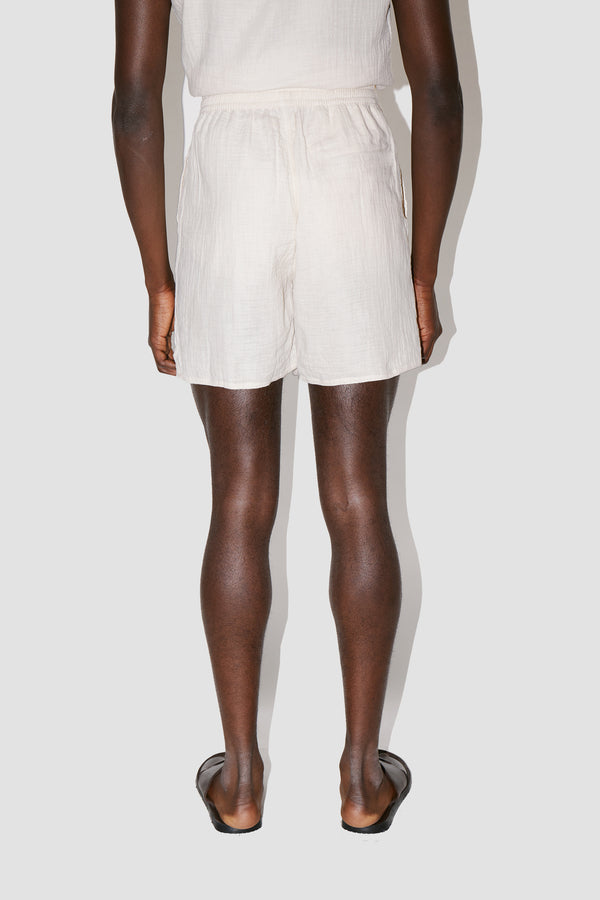 AngelWeave Ivory Gauze Lounge Shorts