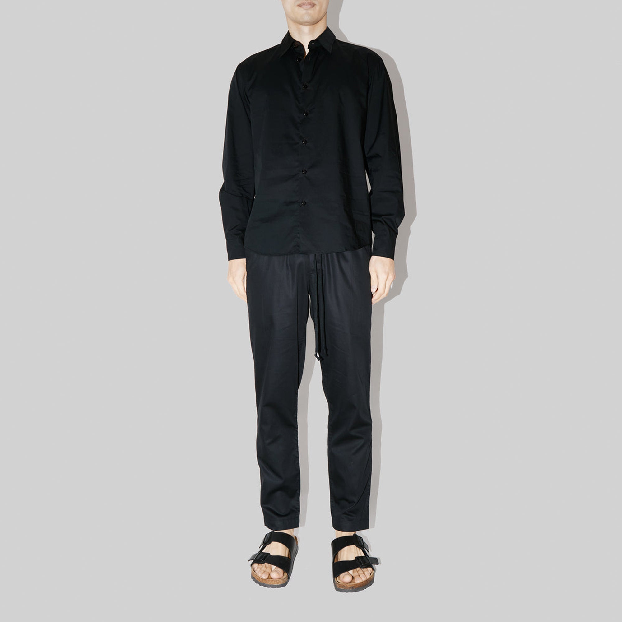 SmoothWeave Black Micro Twill Classic Shirt