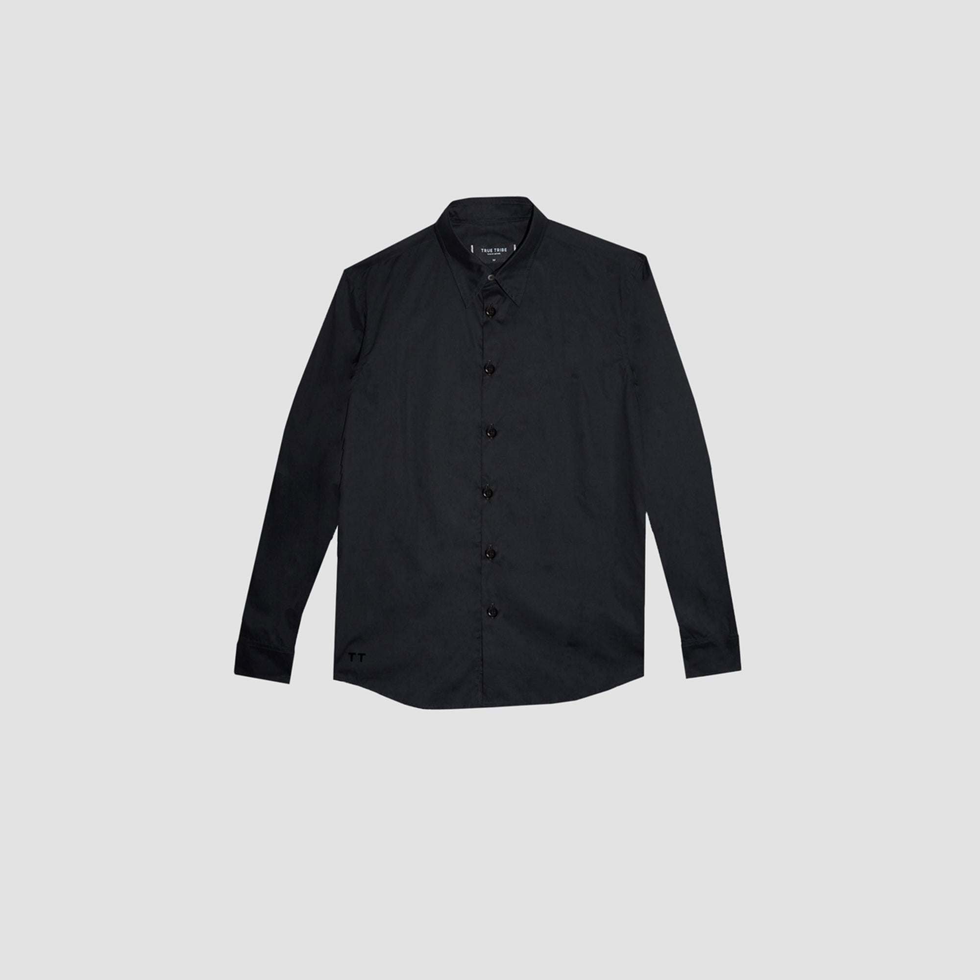 SmoothWeave Black Micro Twill Classic Shirt