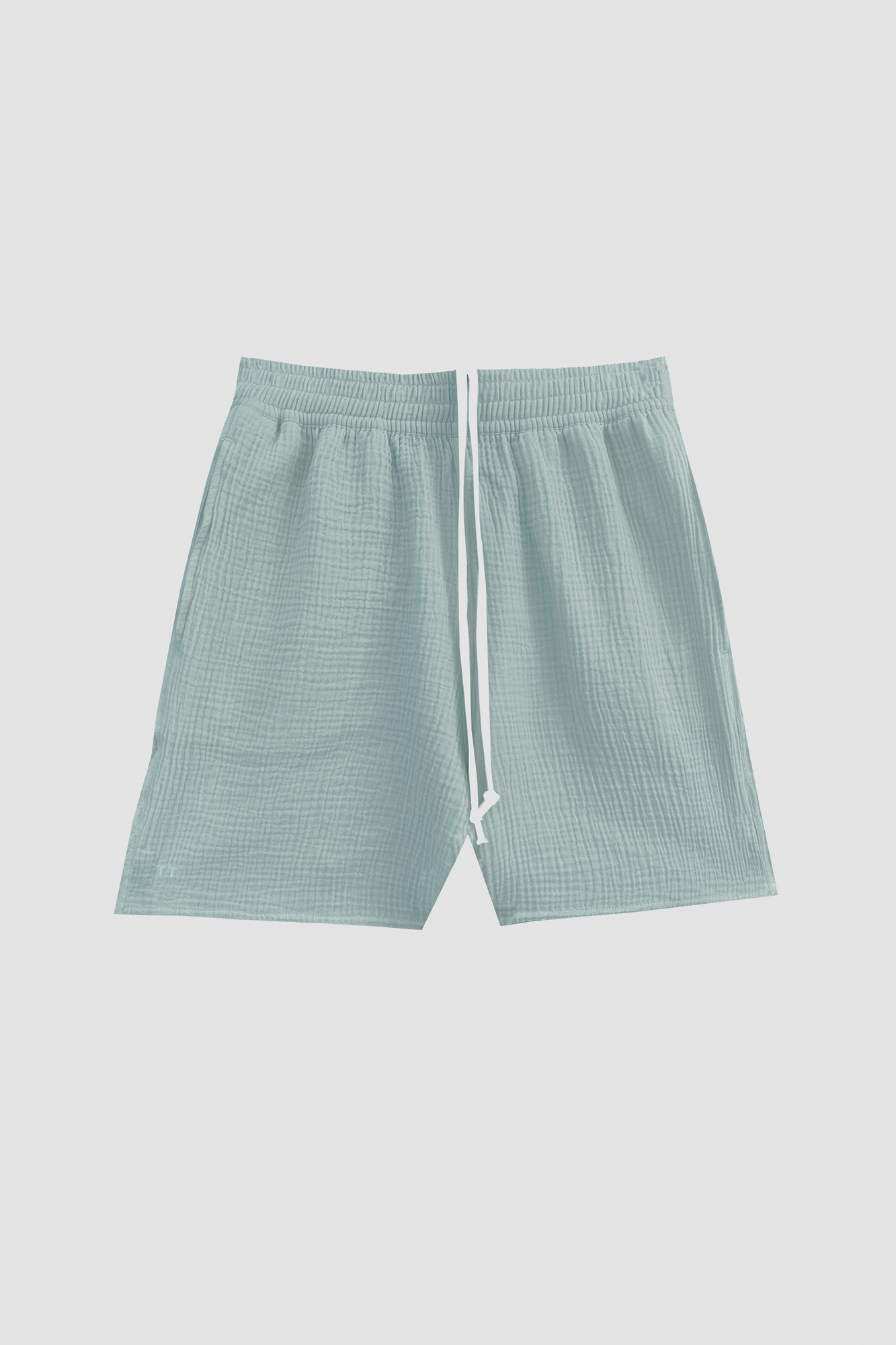 AngelWeave Almond Green Gauze Lounge Shorts