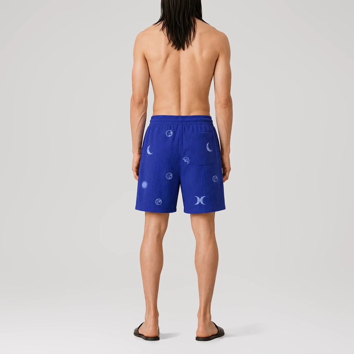 Short lounge brodé AngelWeave Lunar, vue de dos