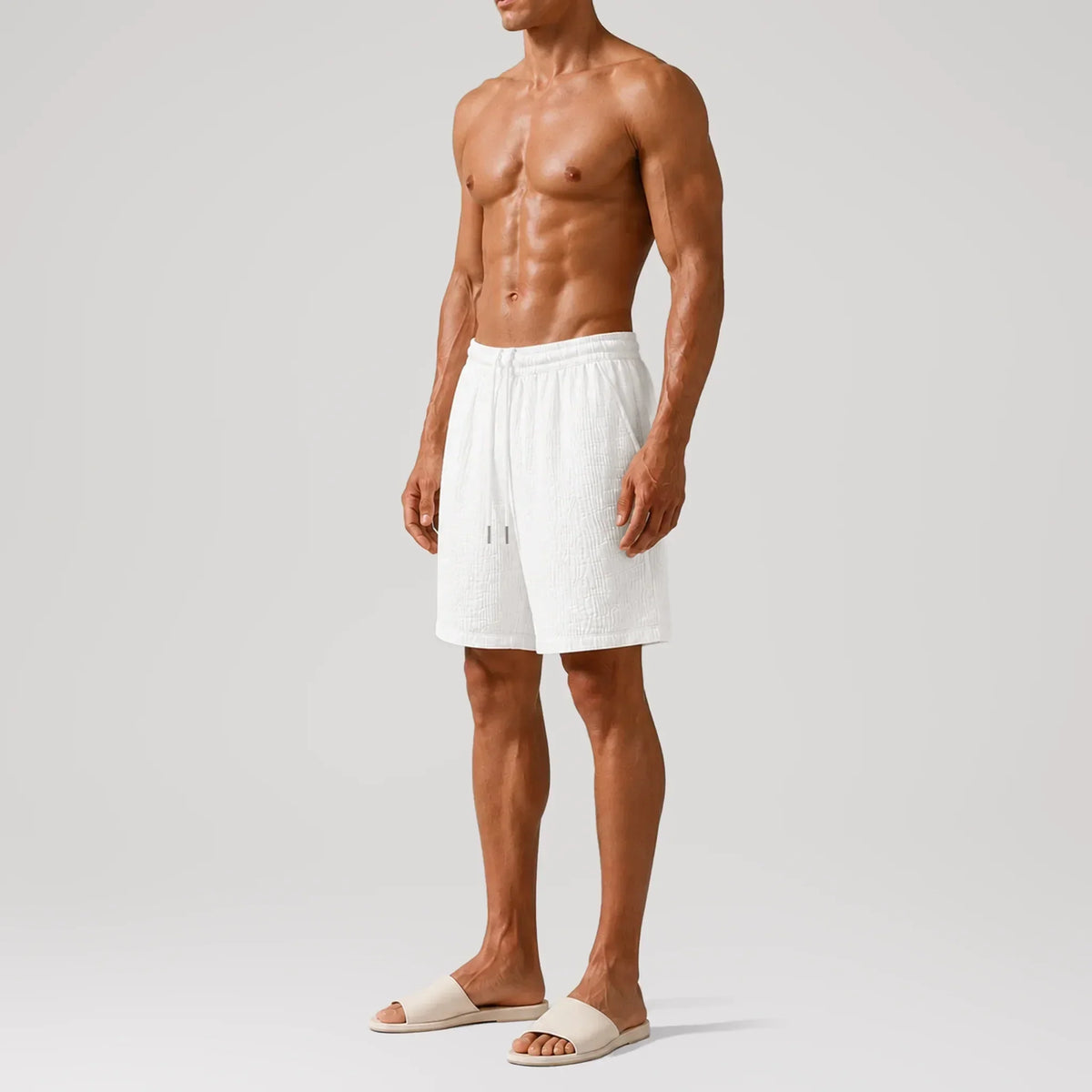 Short lounge AngelWeave White Gauze, vue de profil