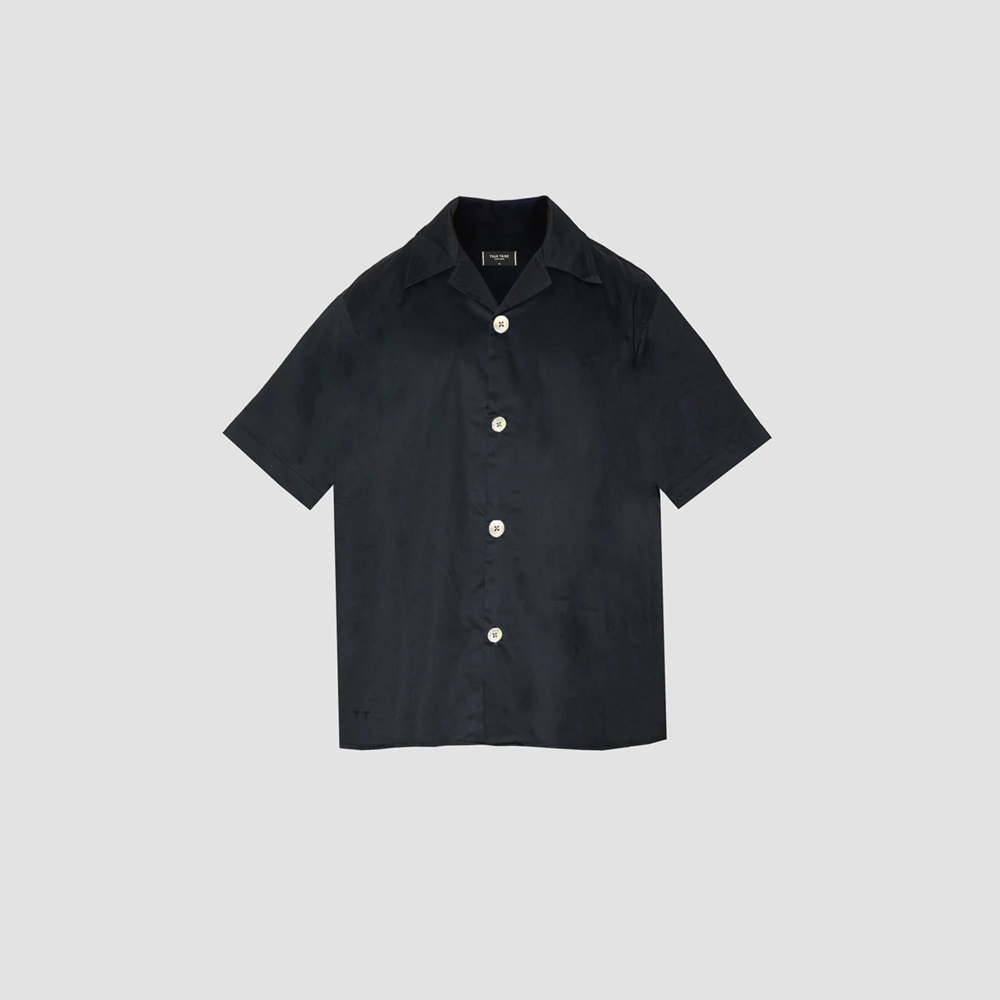 SmoothWeave Black Micro Twill Resort Shirt