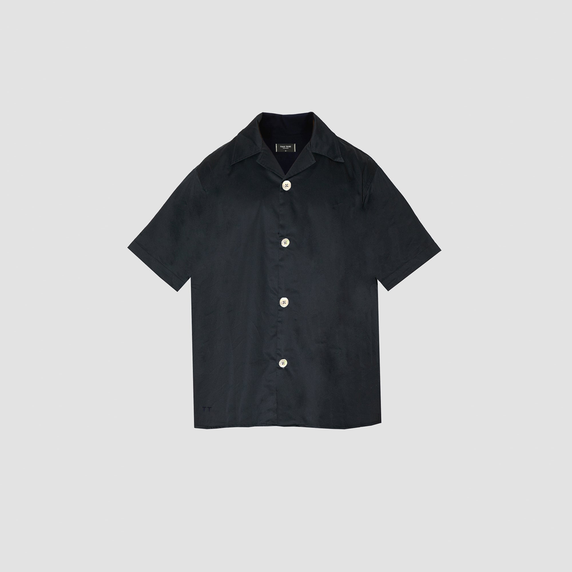 SmoothWeave Black Micro Twill Resort Shirt