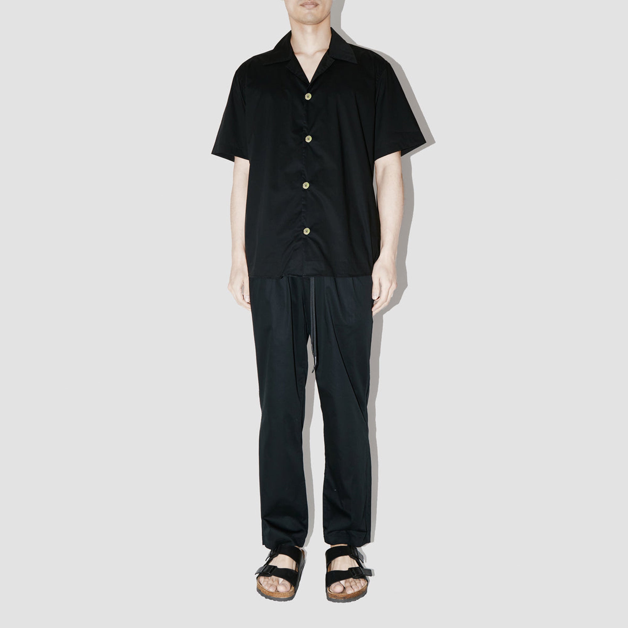 SmoothWeave Black Micro Twill Resort Shirt
