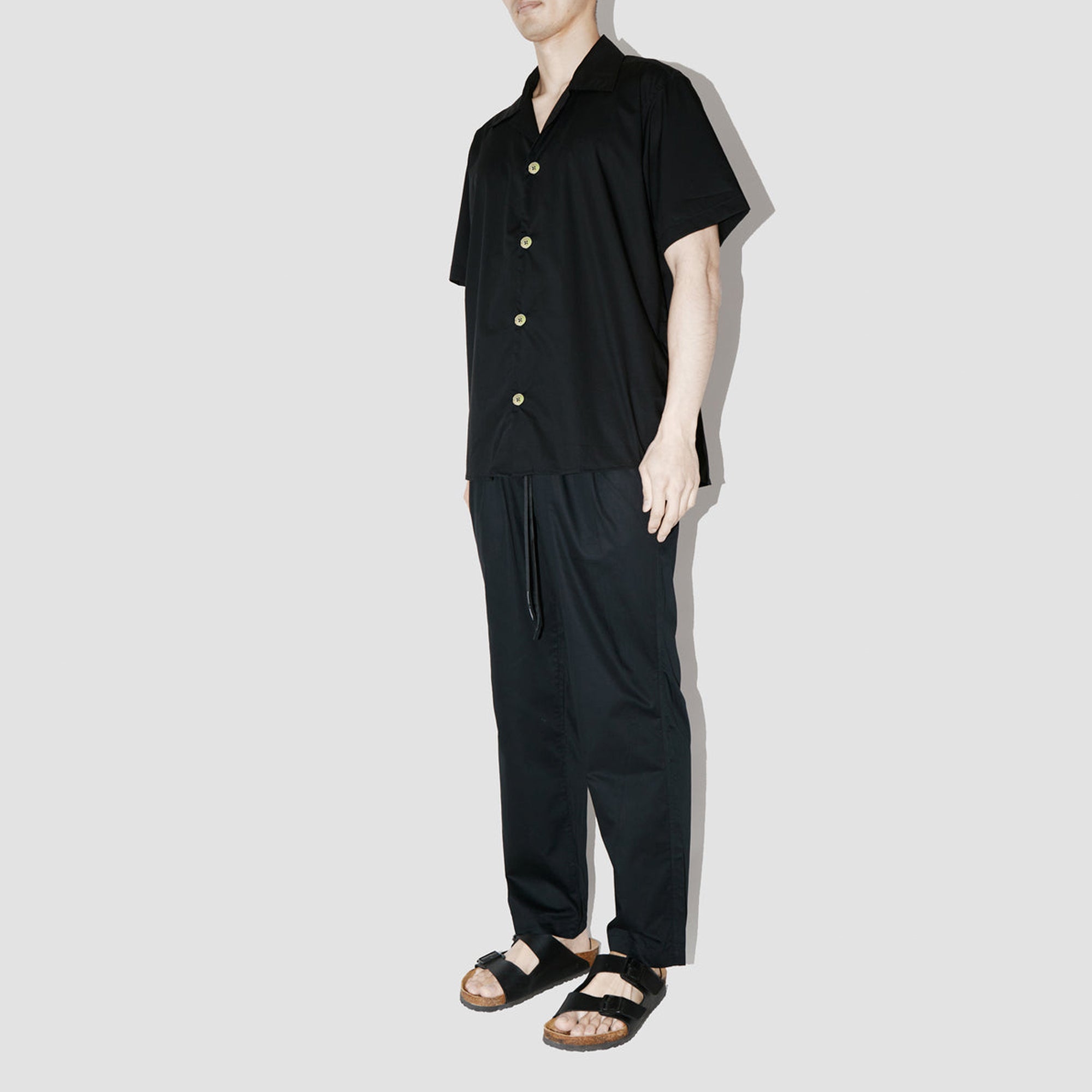 SmoothWeave Black Micro Twill Resort Shirt