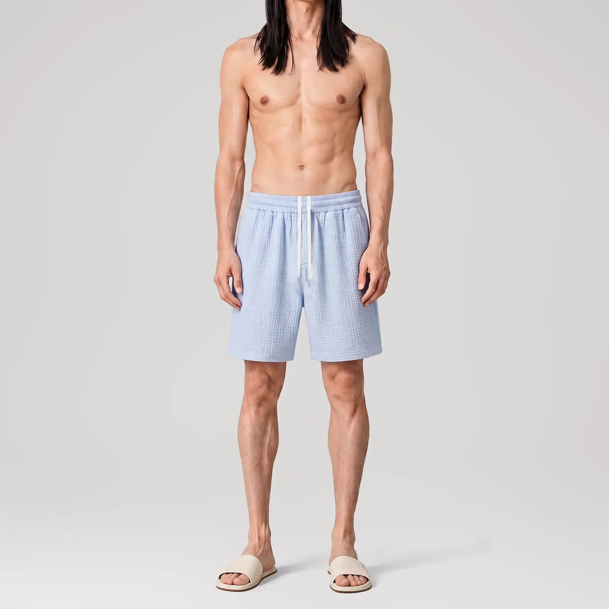 Short lounge AngelWeave Sky Gauze, vue de face