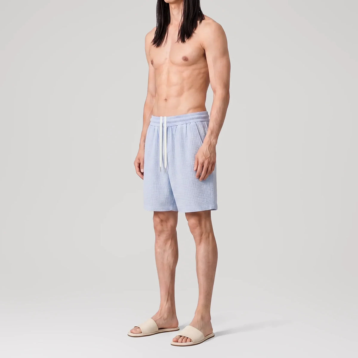 Short lounge AngelWeave Sky Gauze, vue de profil
