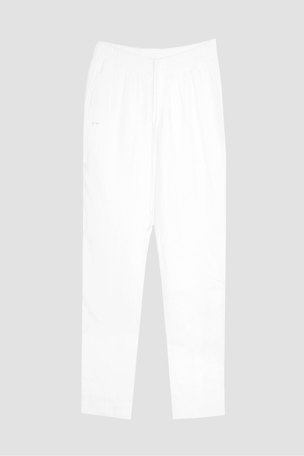 TerraLinen White Classic Pants