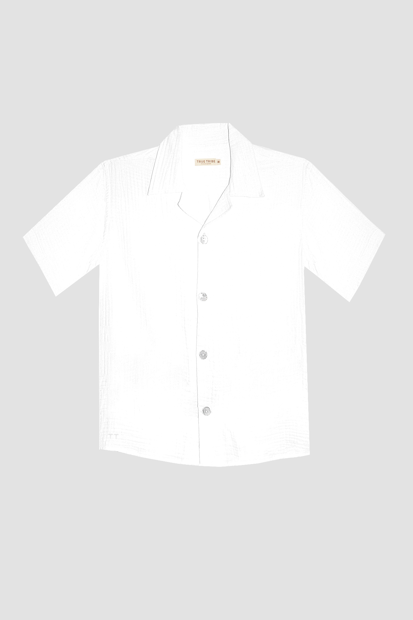 AngelWeave White Gauze Resort Shirt