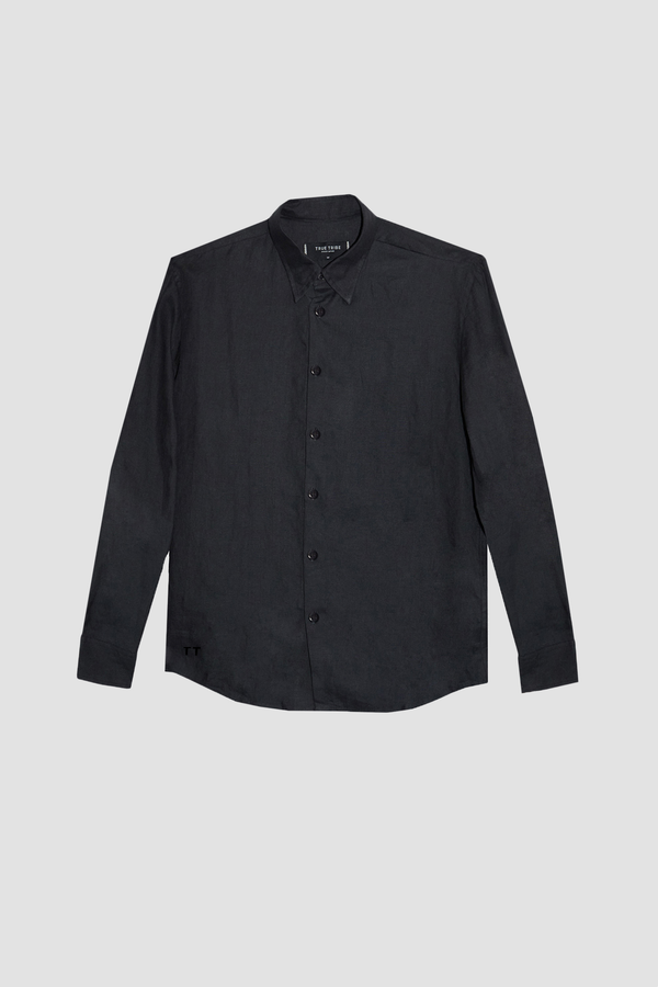 TerraLinen Black Classic Shirt