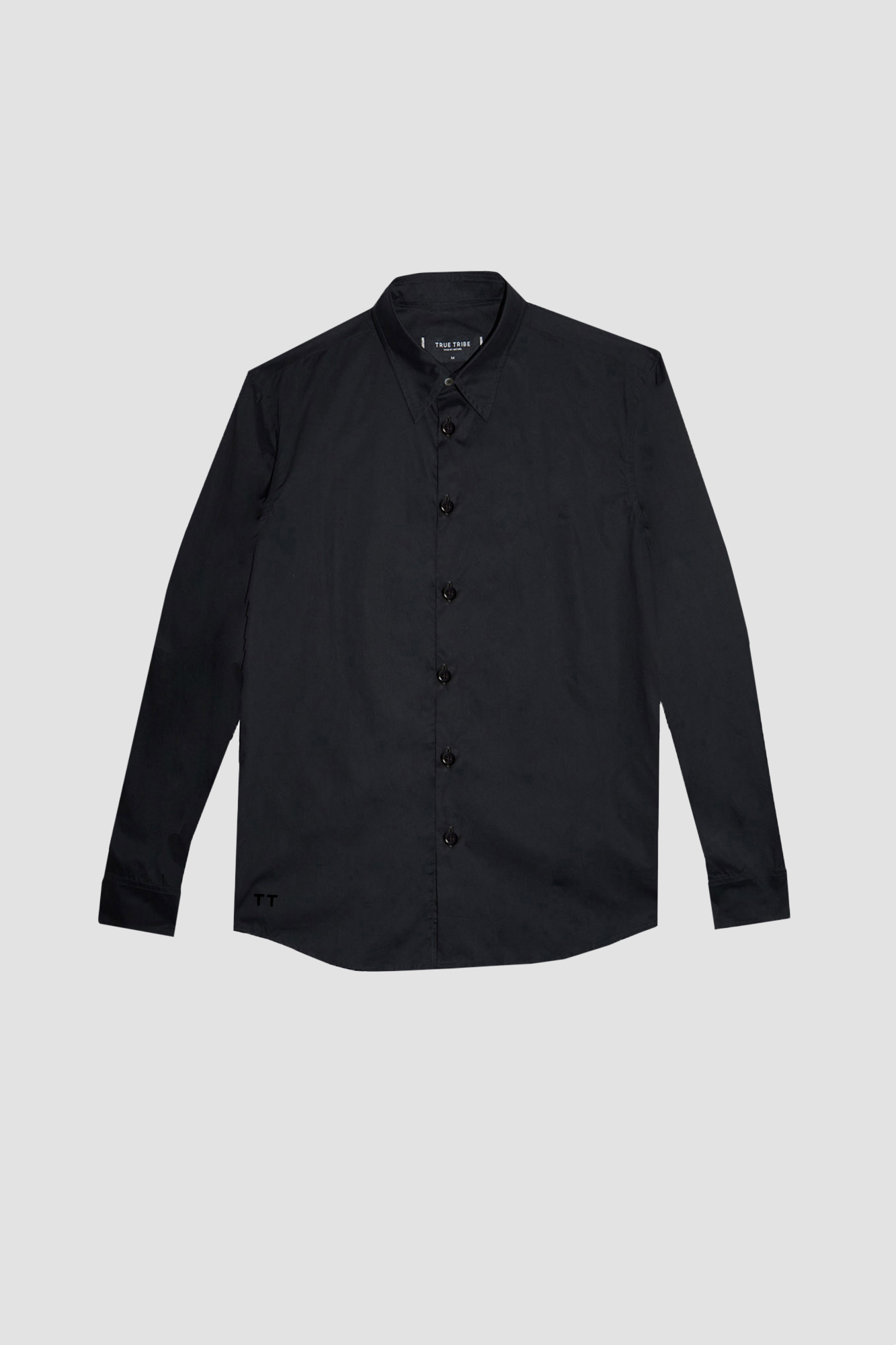 SmoothWeave Black Micro Twill Classic Shirt
