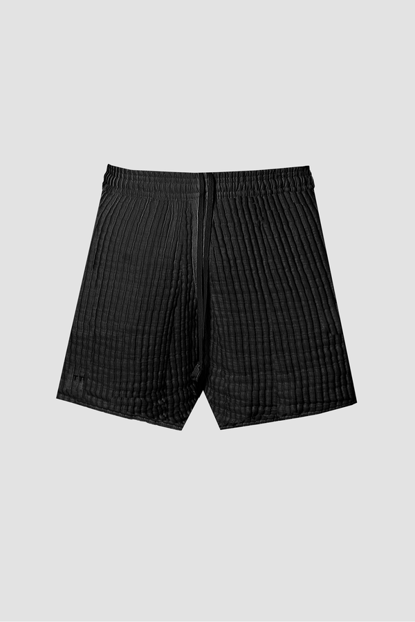 AirCloud Black Cotton Lounge Shorts