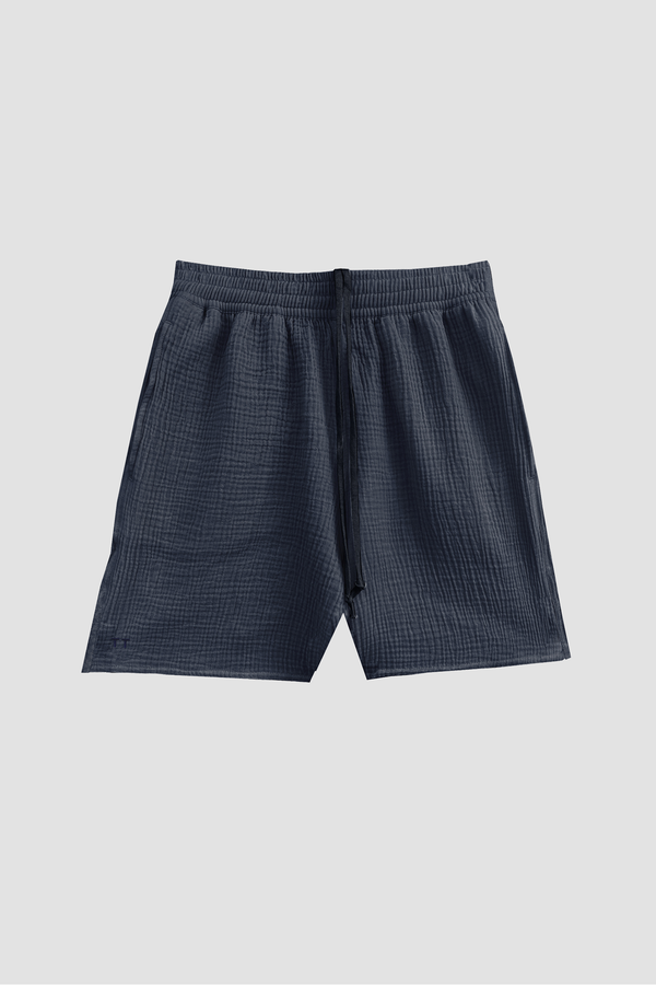 AngelWeave Dark Navy Gauze Lounge Shorts