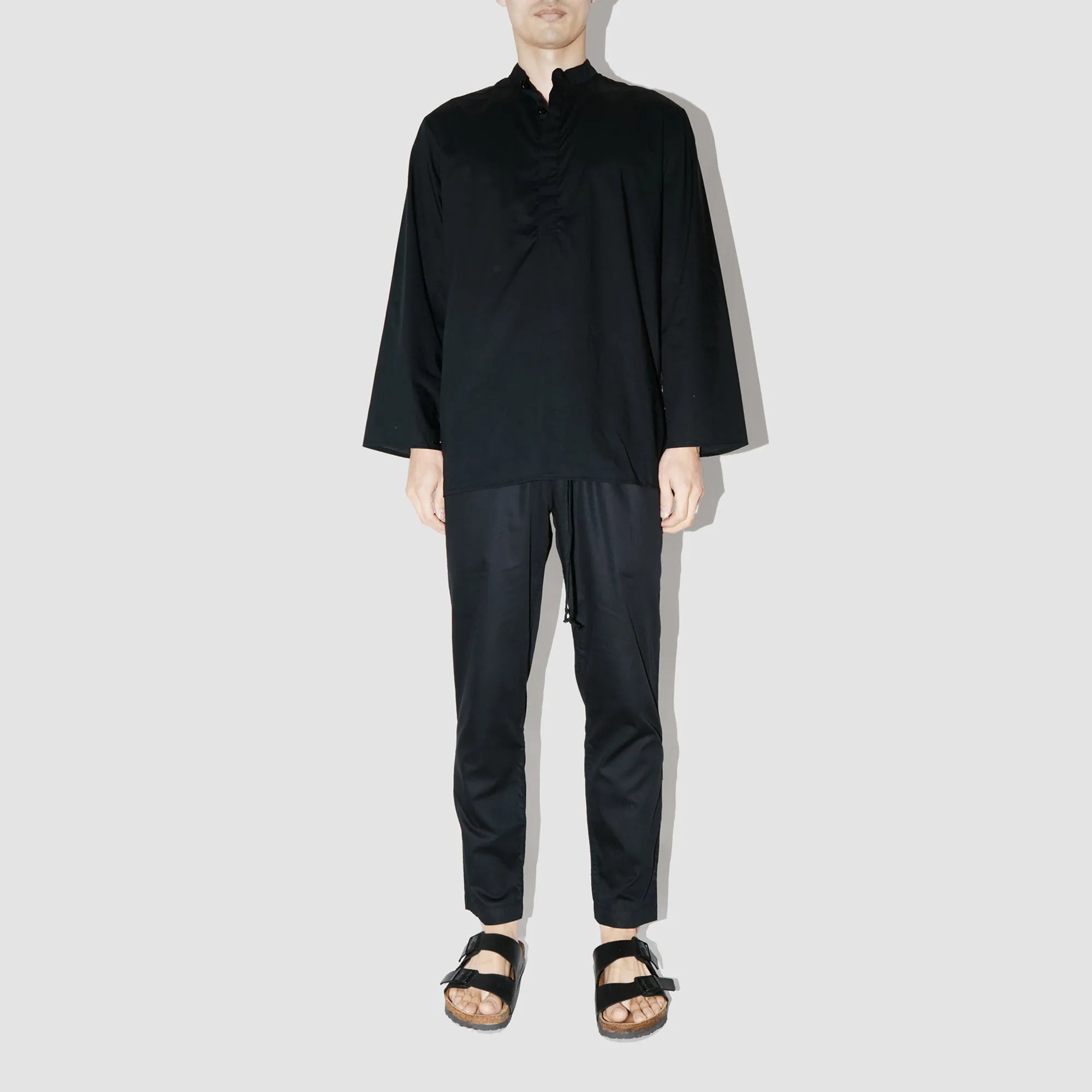 SmoothWeave Black Micro Twill Kurta