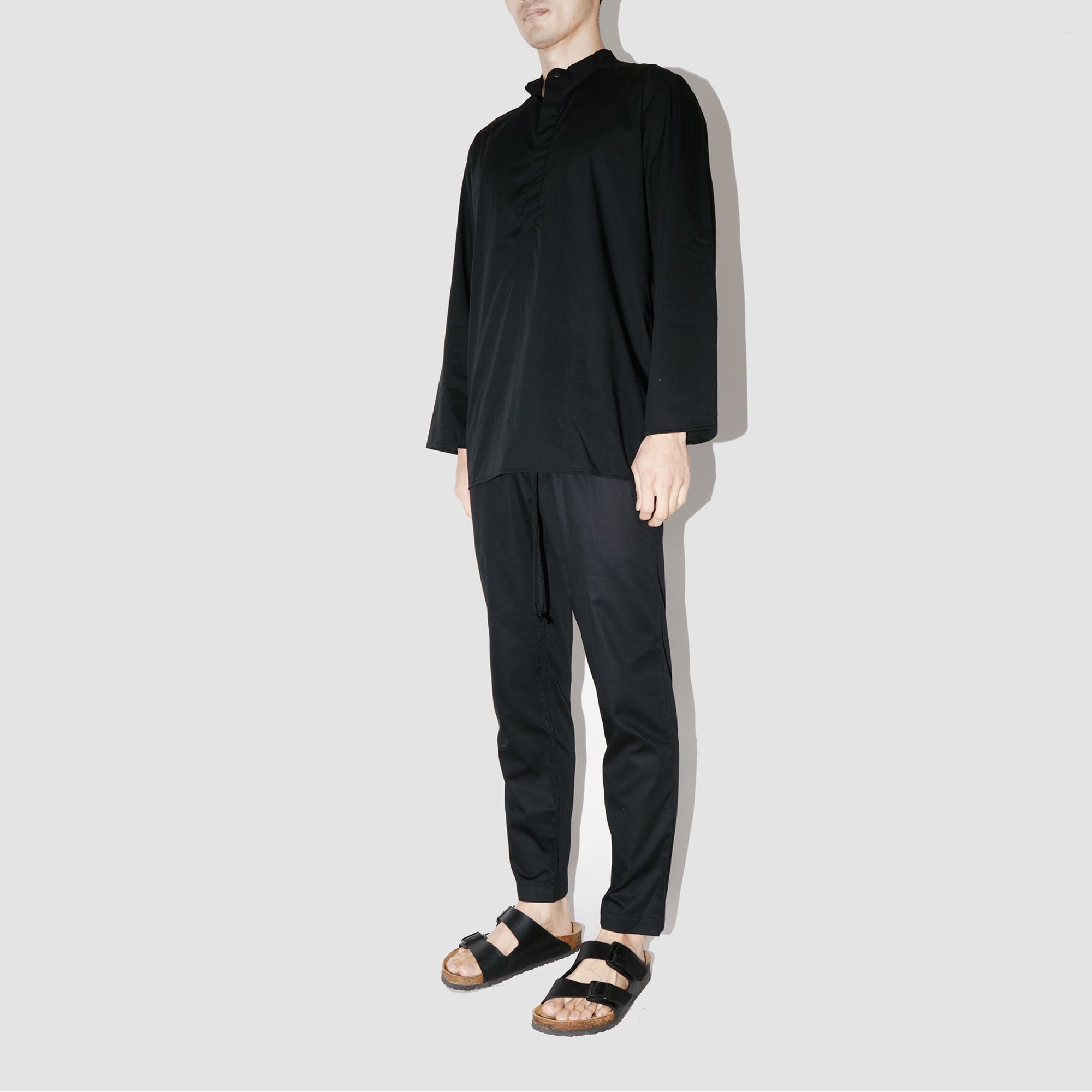SmoothWeave Black Micro Twill Kurta