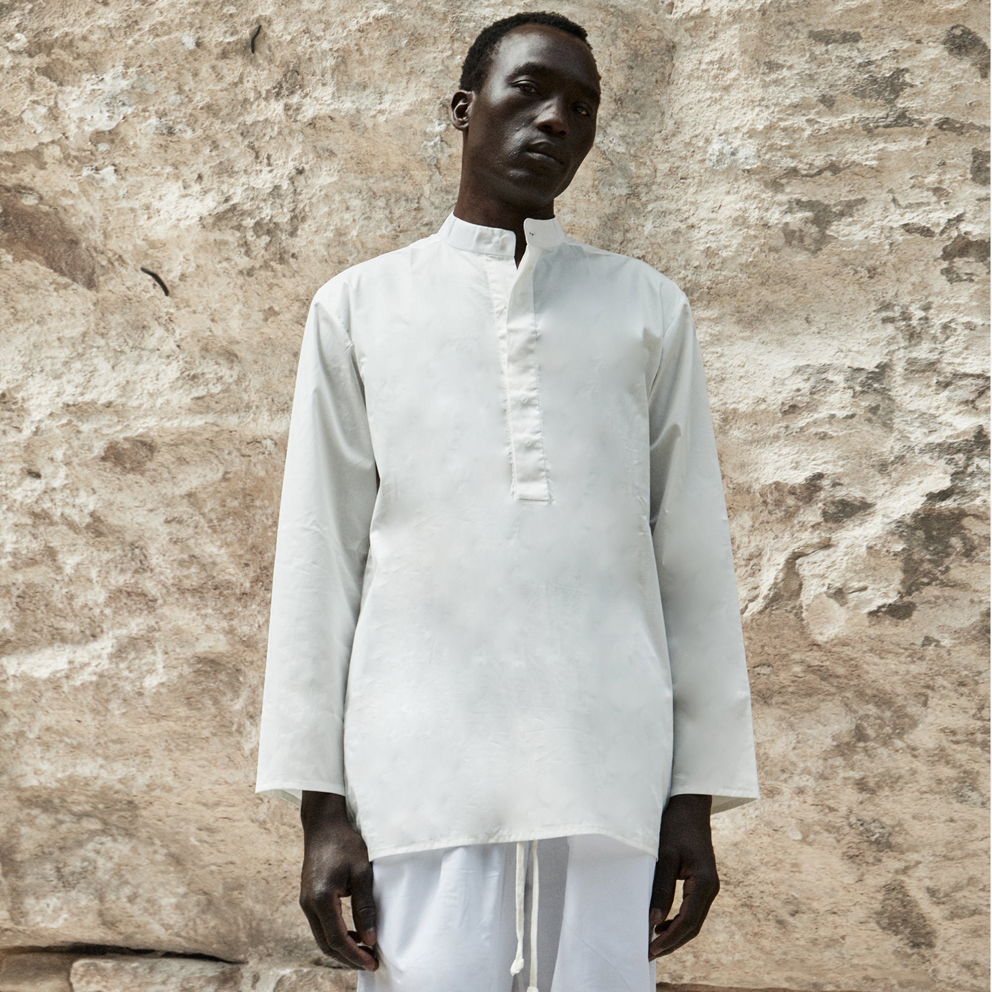 SmoothWeave White Micro Twill Kurta