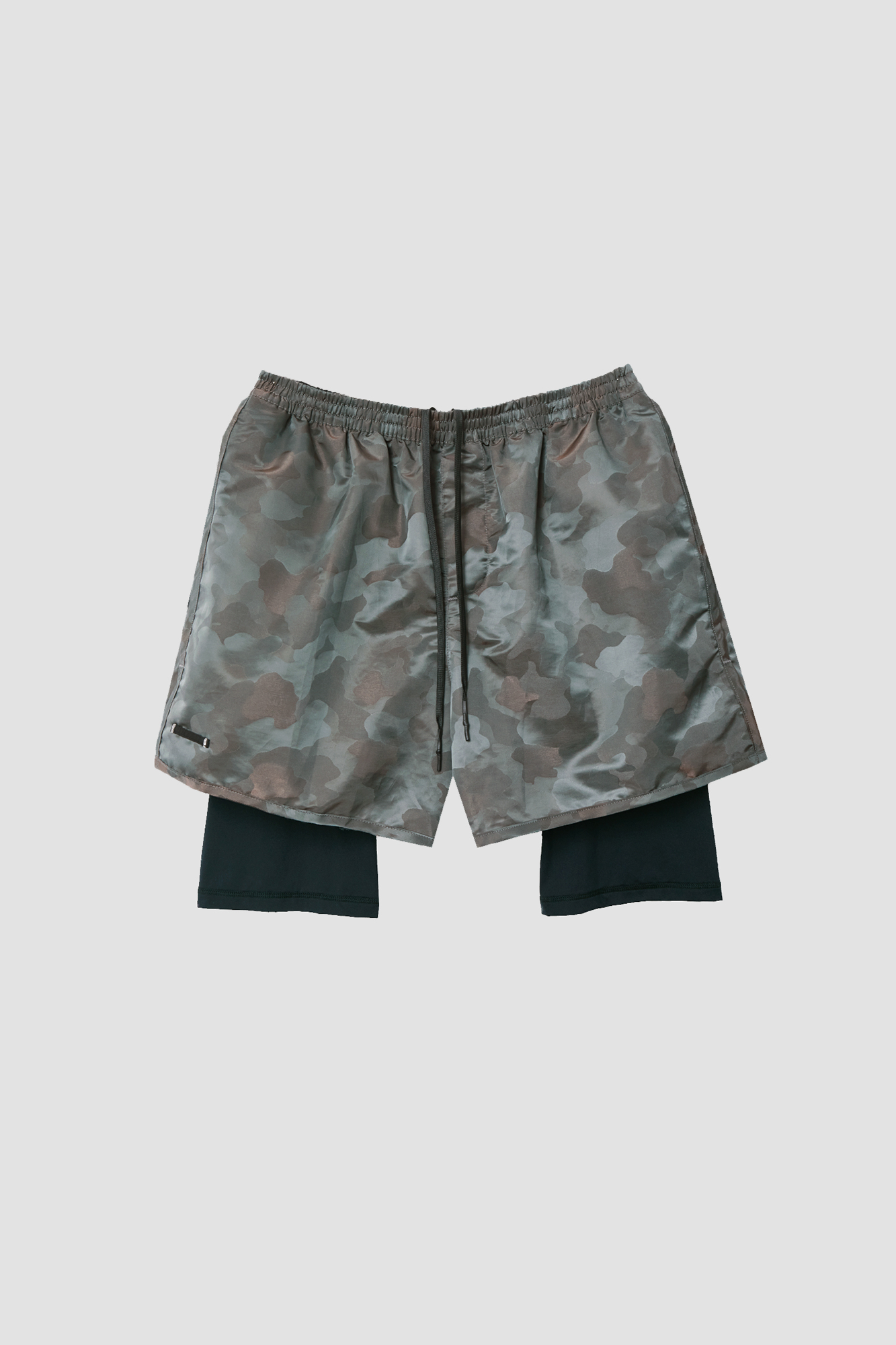 Camo Grigio Running Shorts