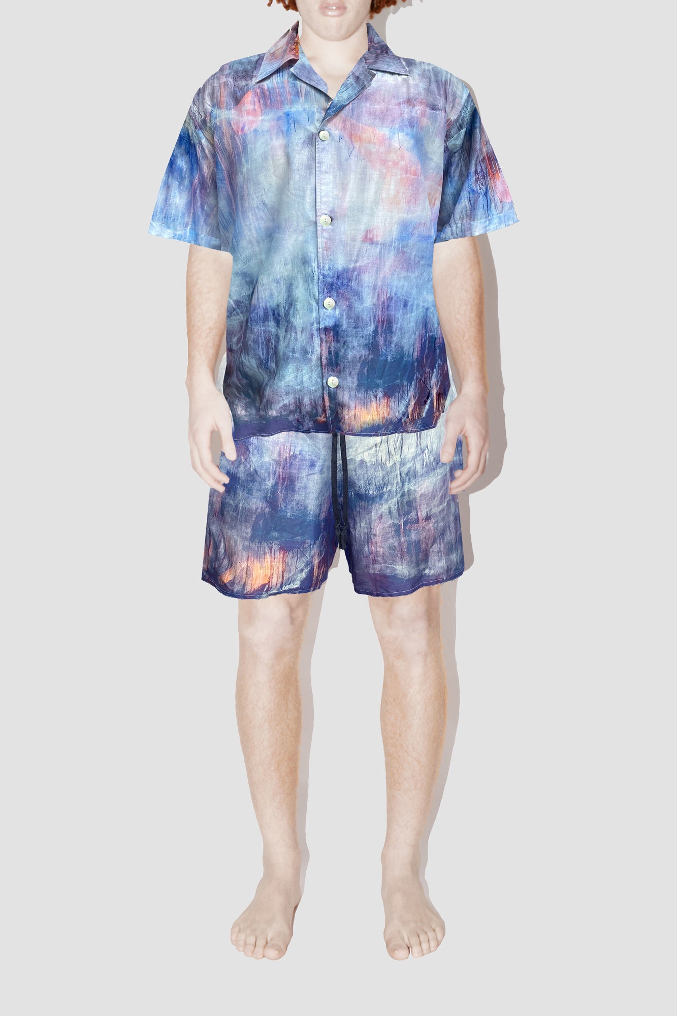 GizaFine Thrive Satin Resort Shirt