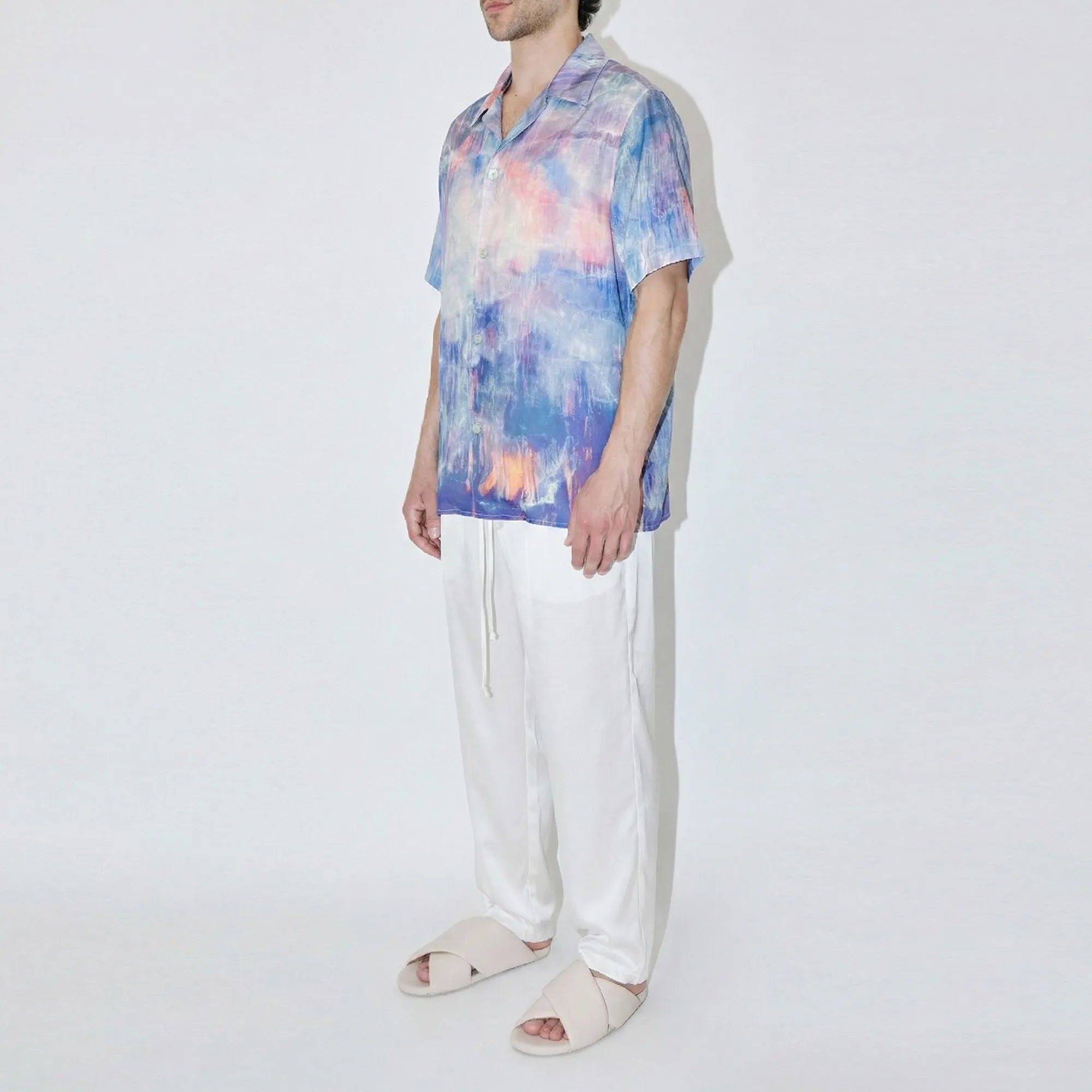 GizaFine Thrive Satin Resort Shirt