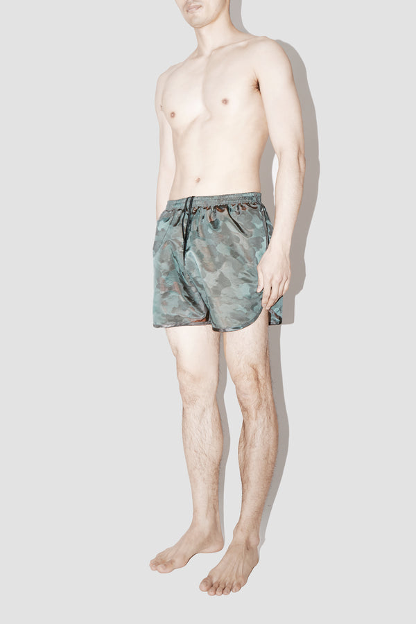 Camo Grigio Active Swim Shorts