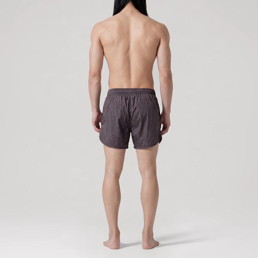 Black Solar Active Swim Shorts, back view