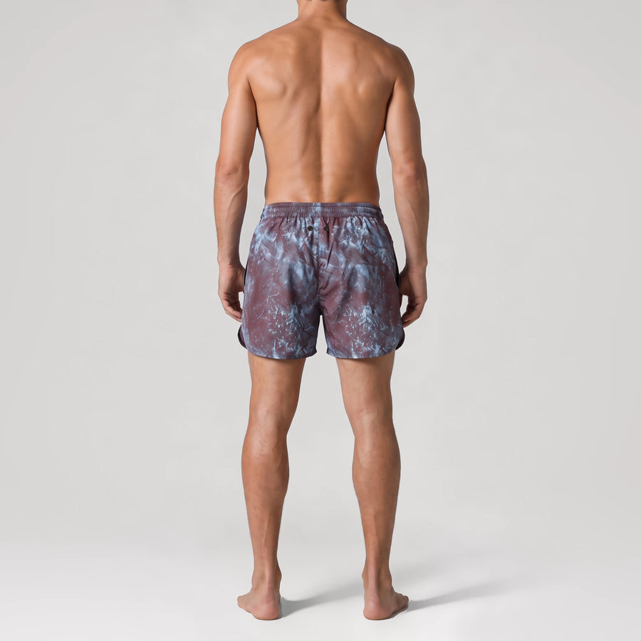 Chrome Print Active Swim Shorts, back view