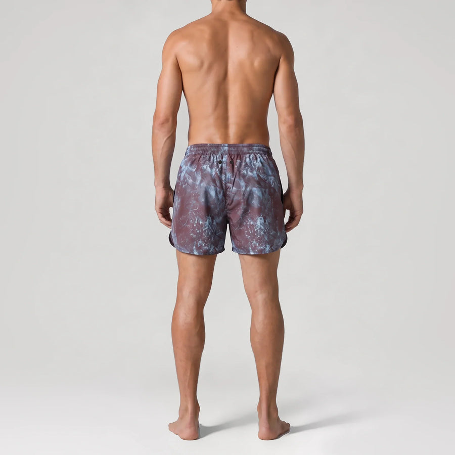 Chrome Print Active Swim Shorts, back view