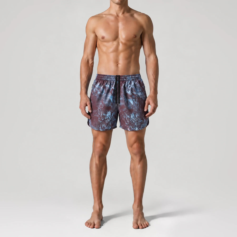 Chrome Print Active Swim Shorts, front view