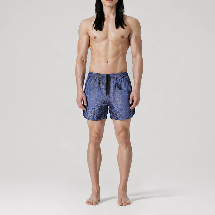 Leopard Royal Active Swim Shorts, front view