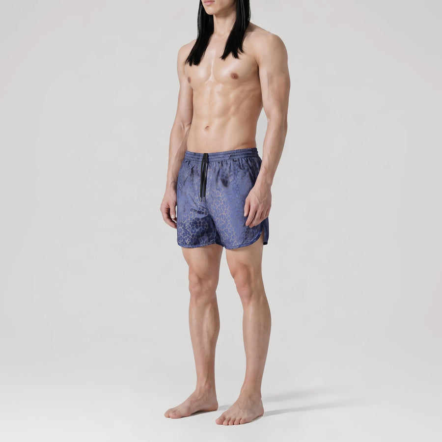 Leopard Royal Active Swim Shorts, side view