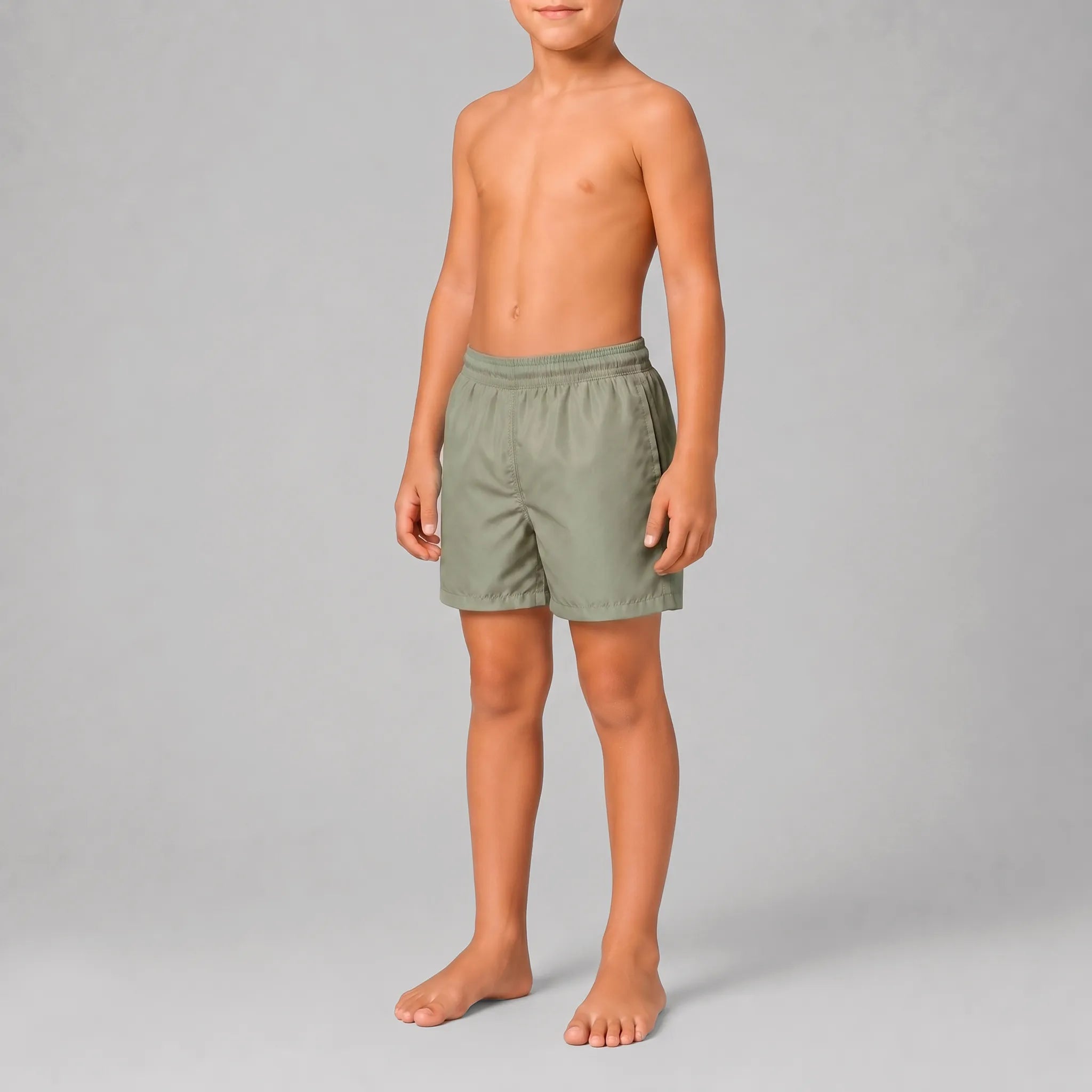 AquaSilk Khaki Boys Swim Shorts