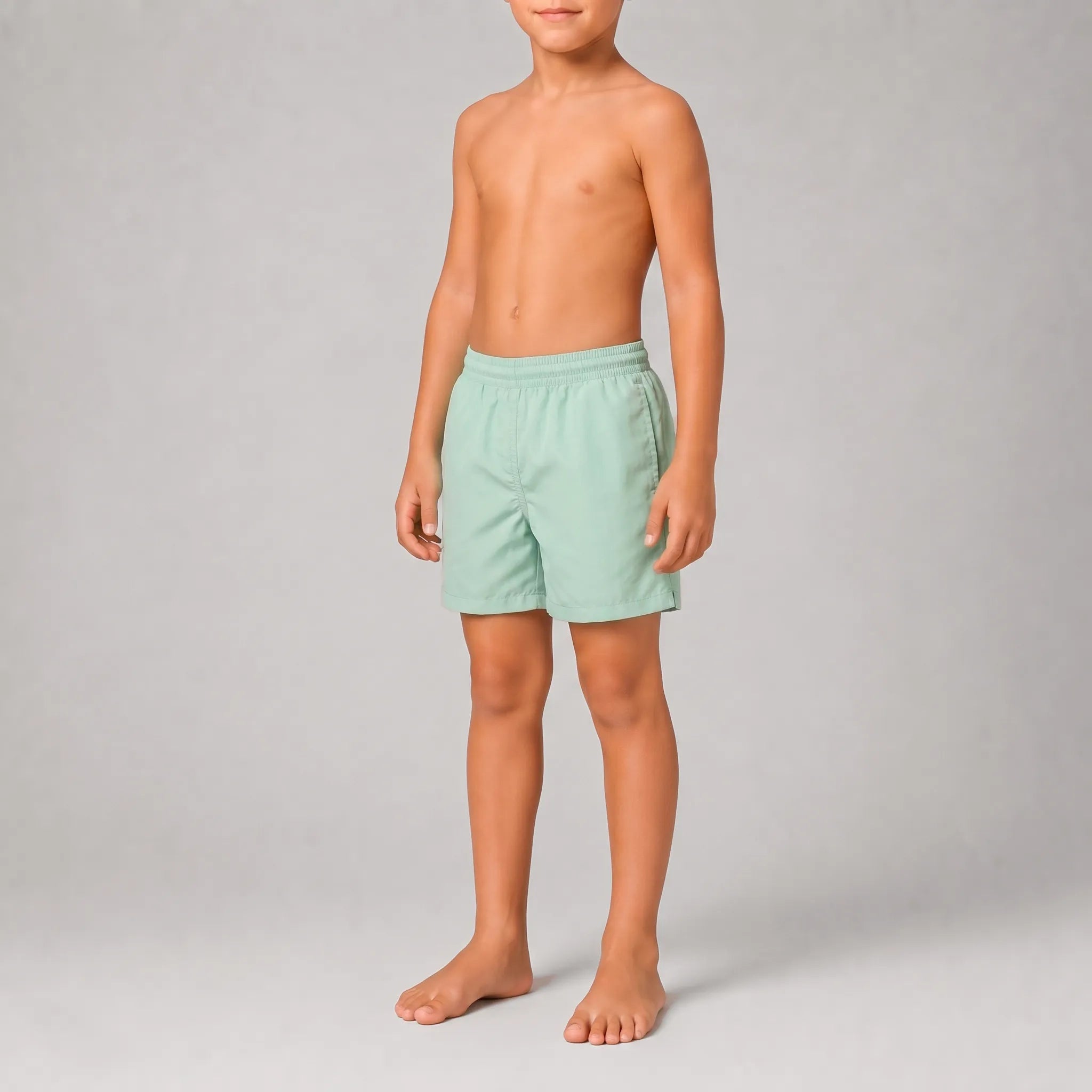AquaSilk Mint Green Boys Swim Shorts