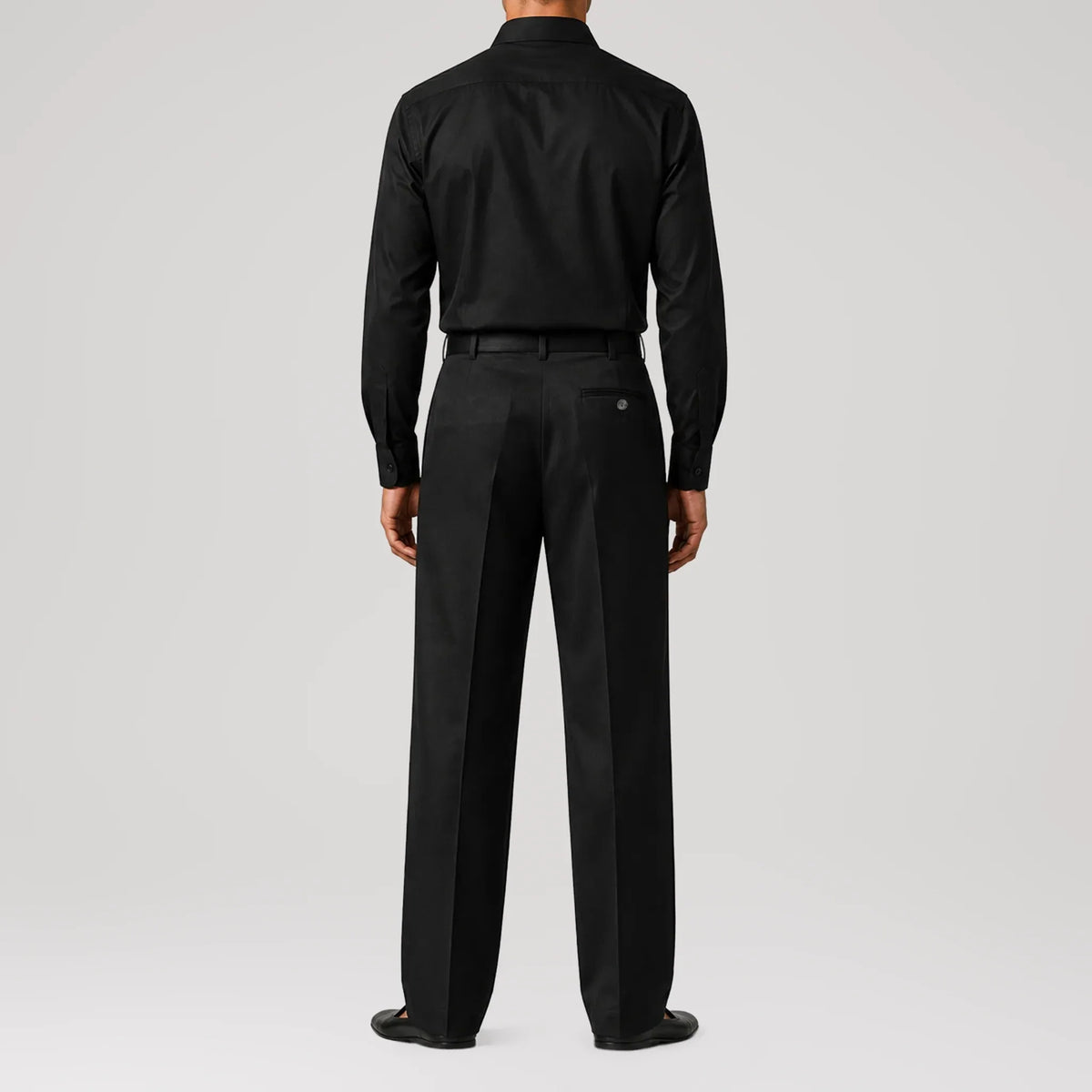 GizaLux Black Evening Pants, back view