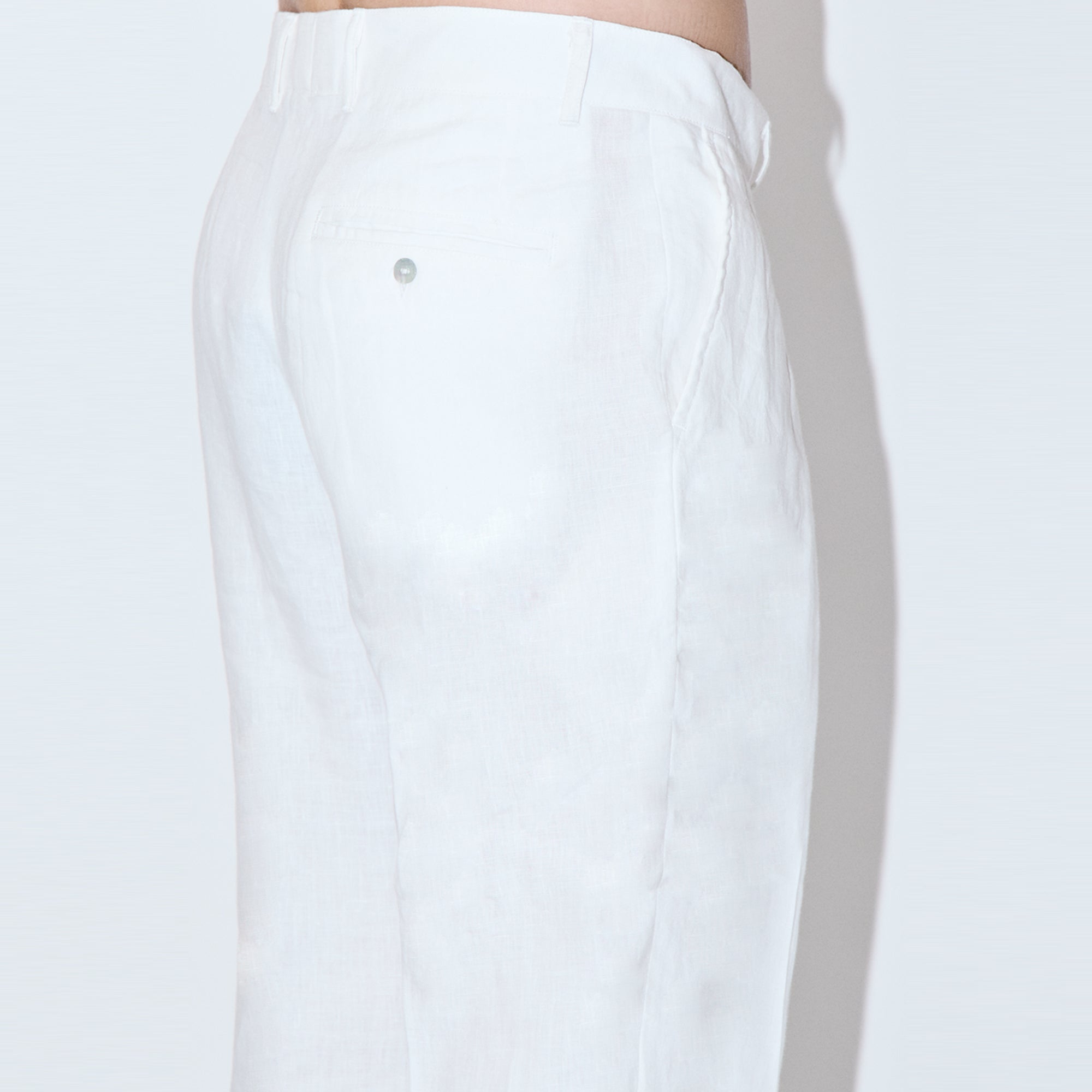 TerraLinen White Evening Pants