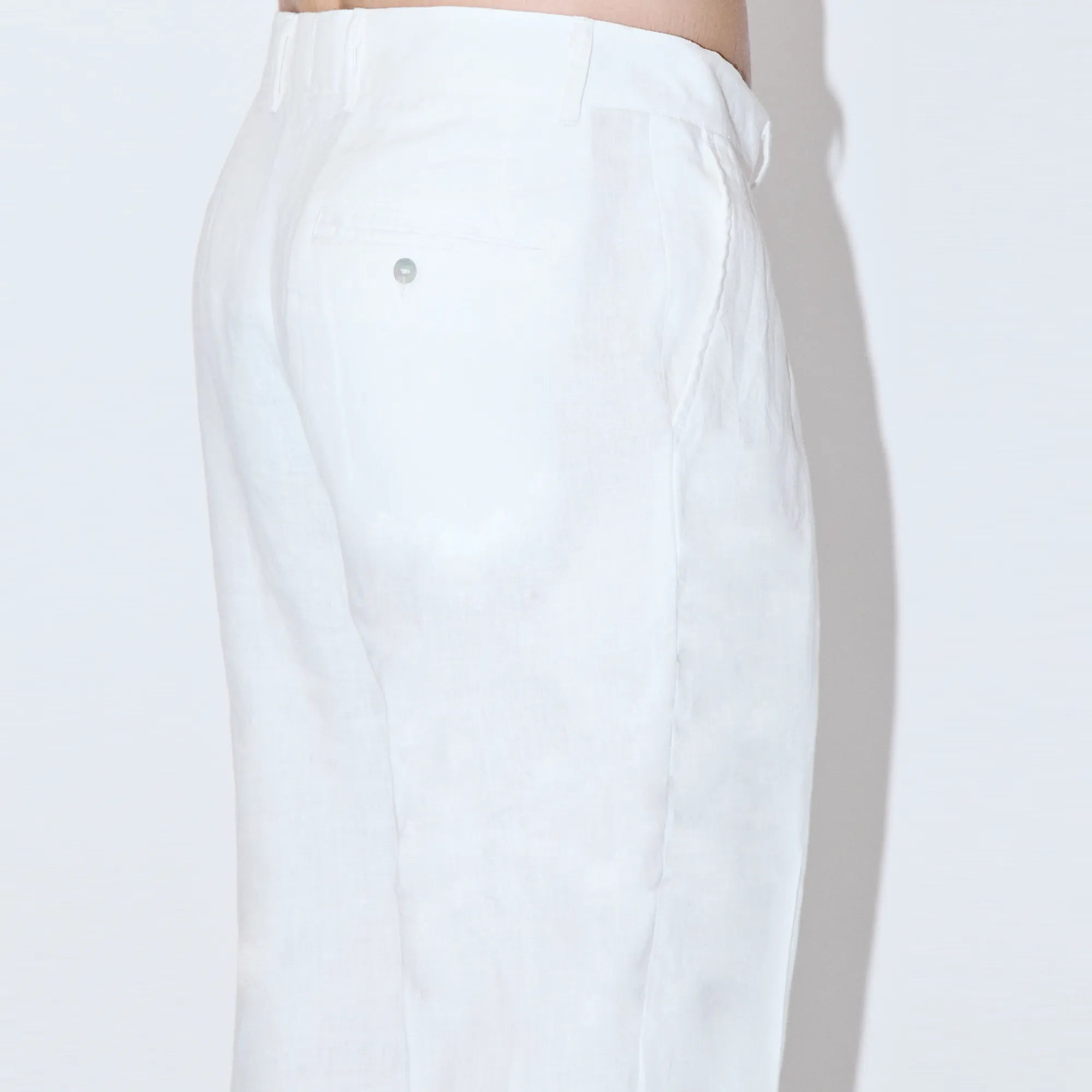TerraLinen White Evening Pants