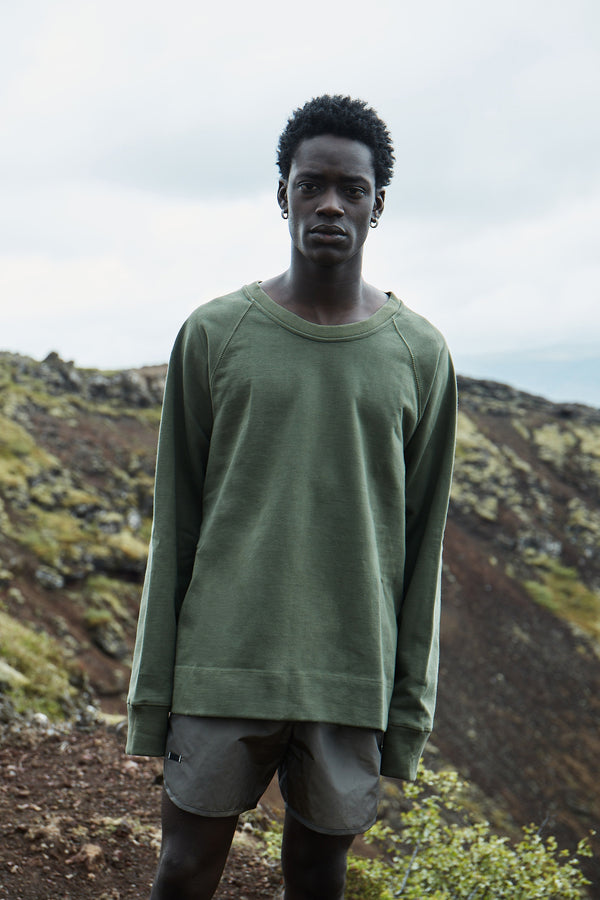 Heavyweight Endura Khaki Fleece Oversized Sweater