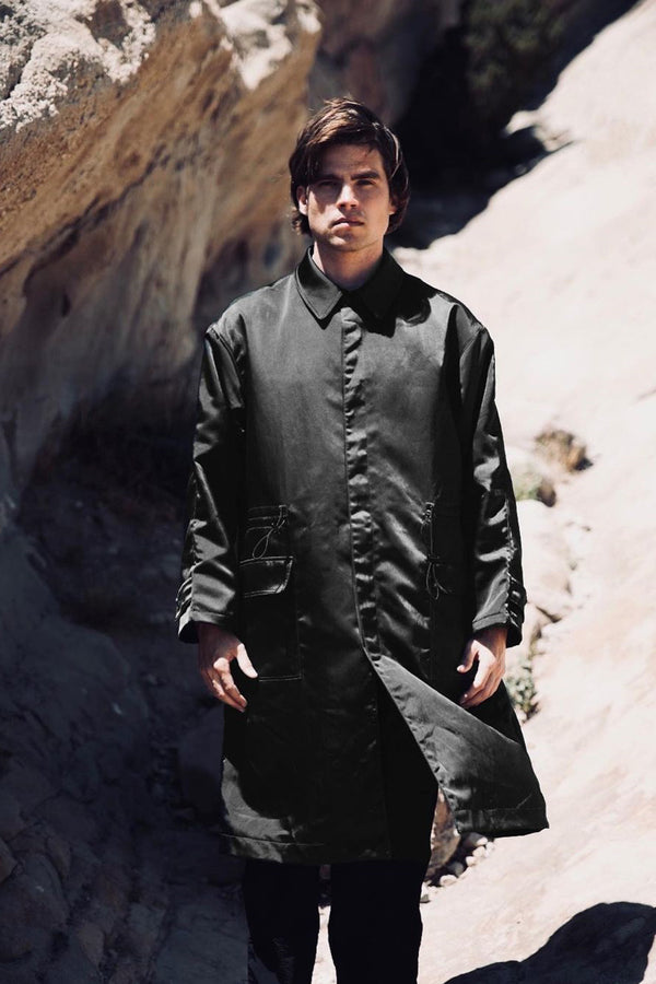 HeavyProtect Army Green Trench Coat