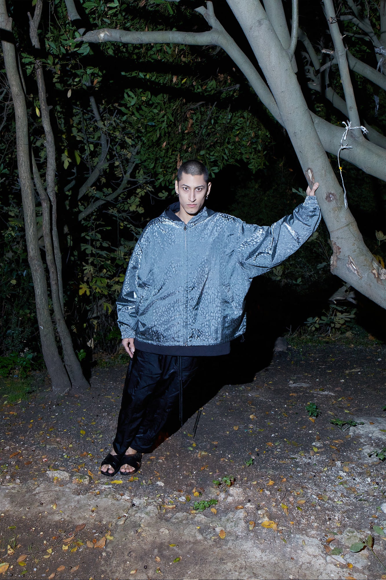 Veste réversible léopard Space