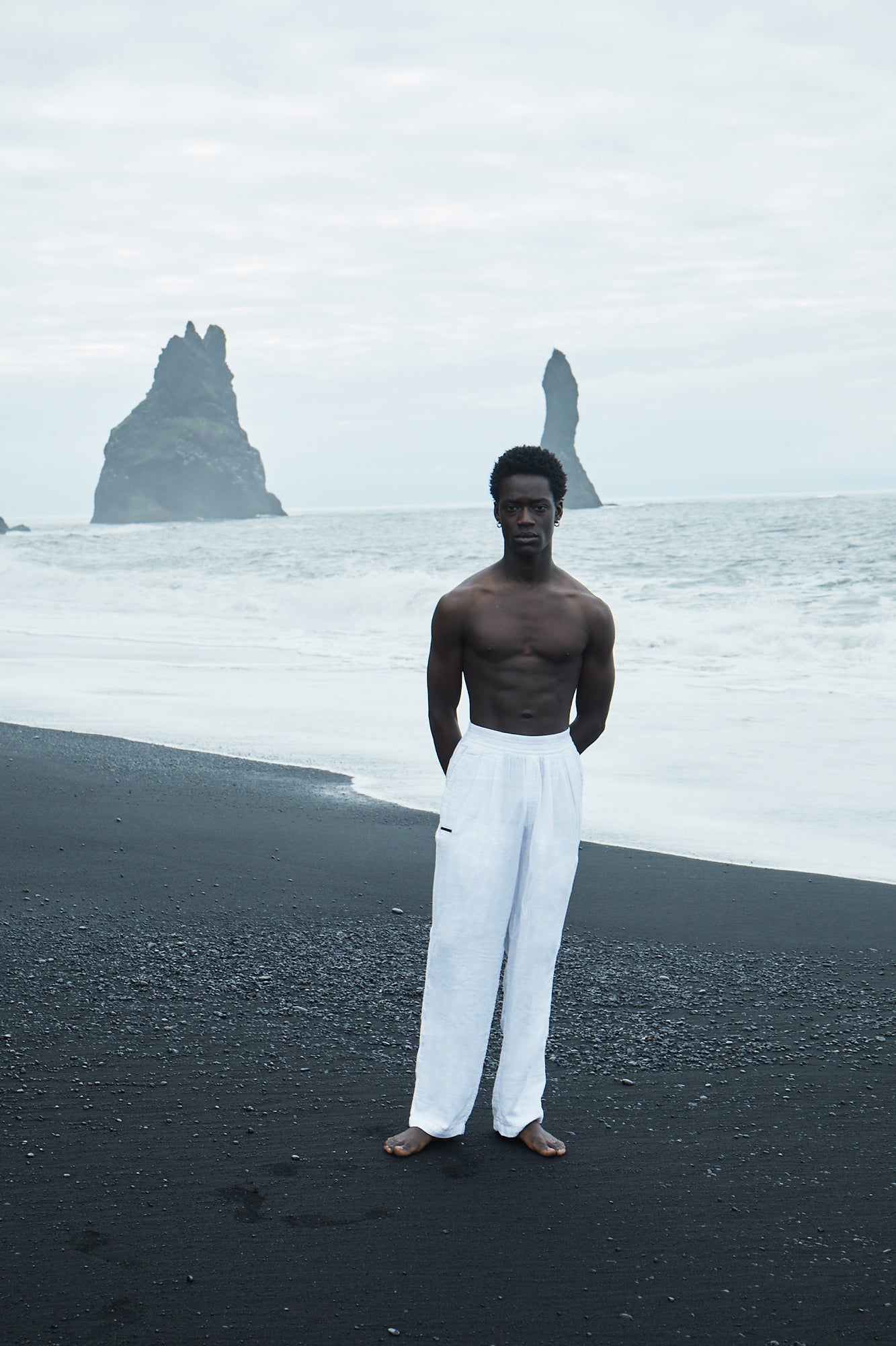 GizaFine White Satin Lounge Pants