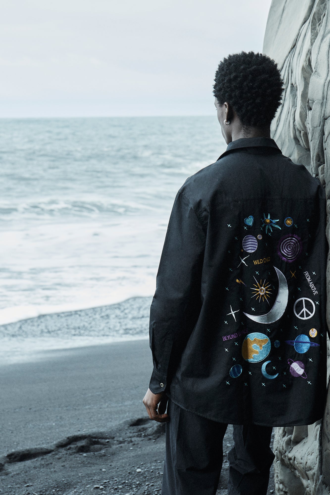 Wild Child Black Oversized Shirt