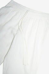 White Linen Classic Pants