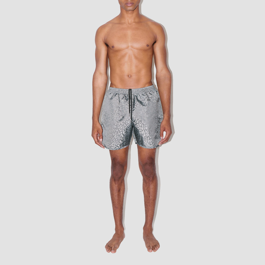 Leopard Space Active Swim Shorts
