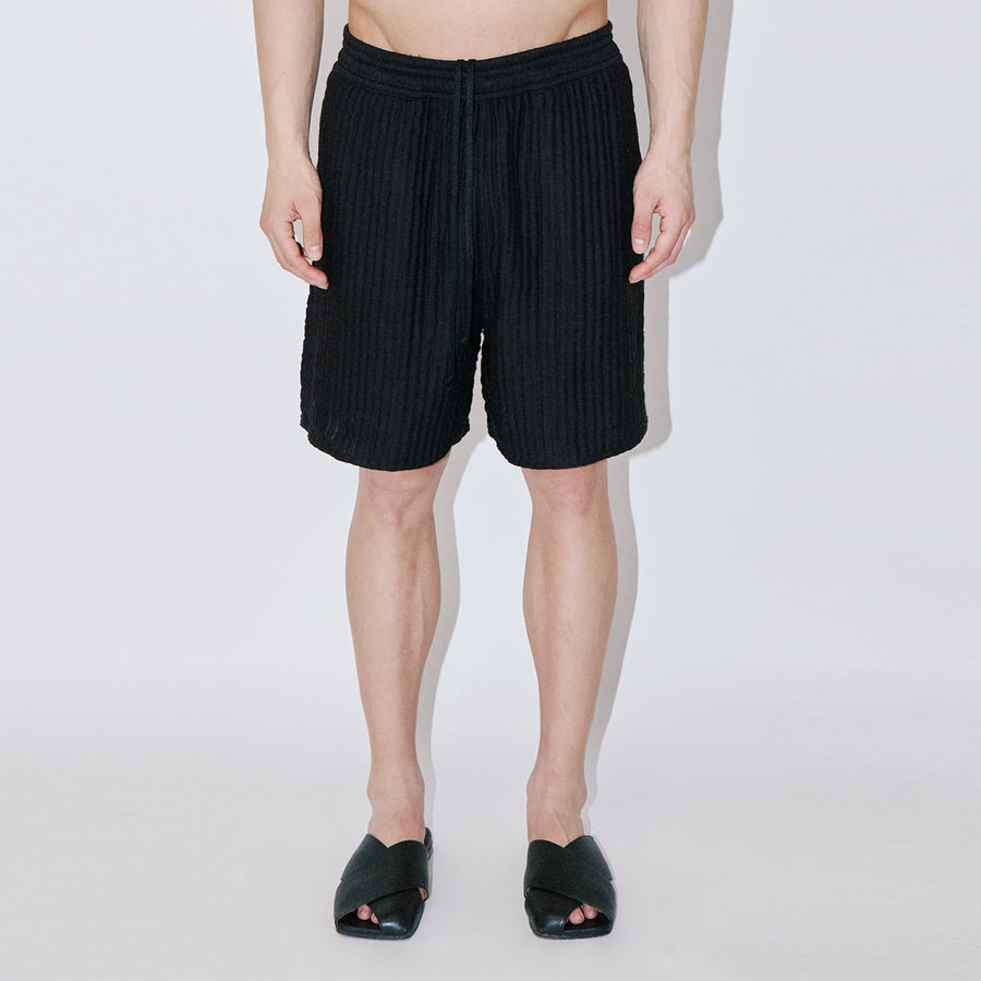 AirCloud Black Cotton Lounge Shorts