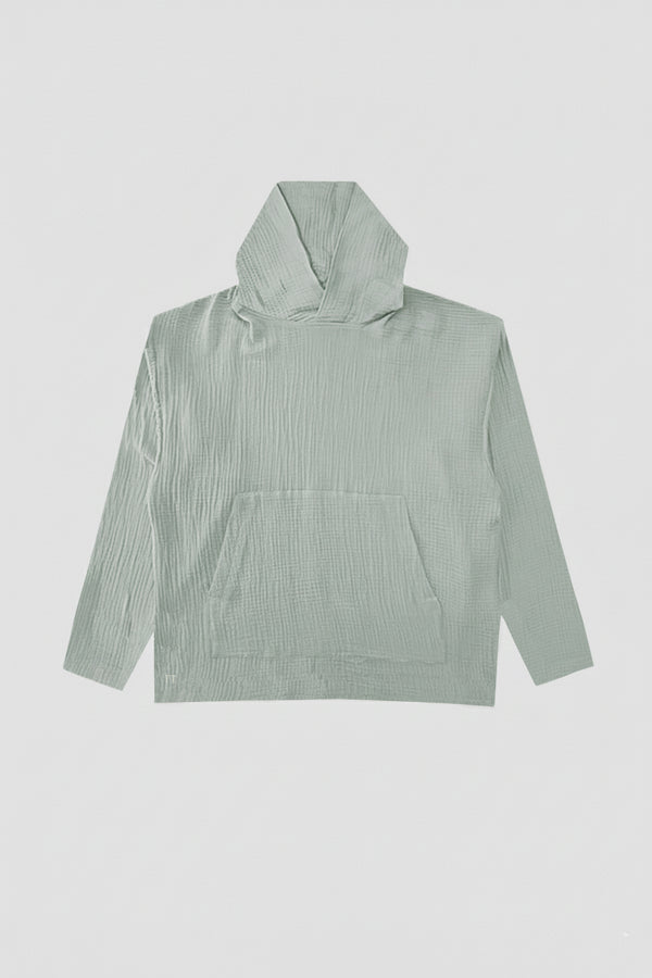 AngelWeave Almond Green Gauze Hoodie