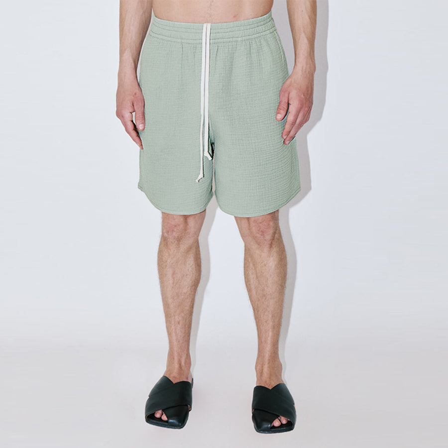 AngelWeave Almond Green Gauze Lounge Shorts