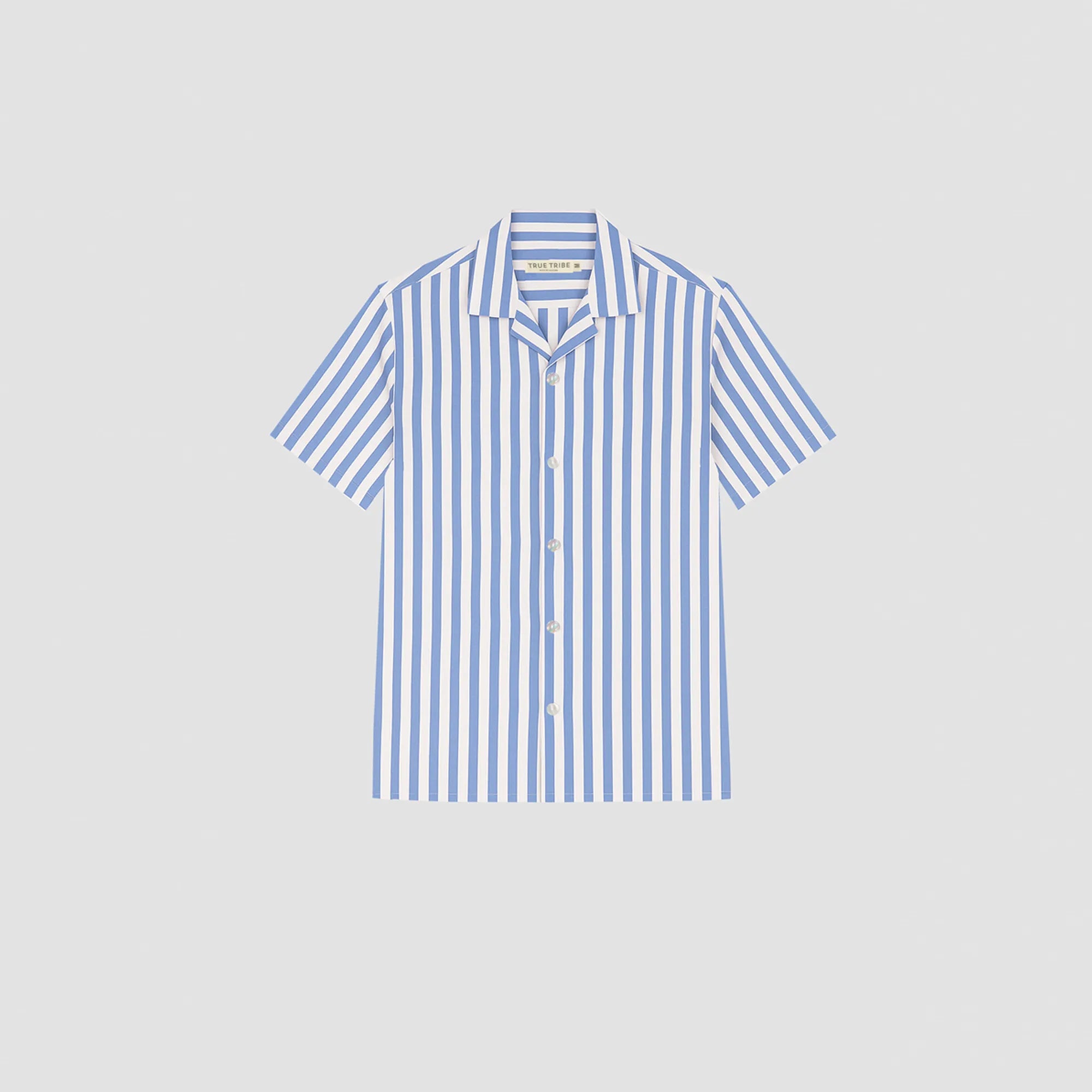 BreathAir Sky Stripe Classic Short Sleeve Shirt