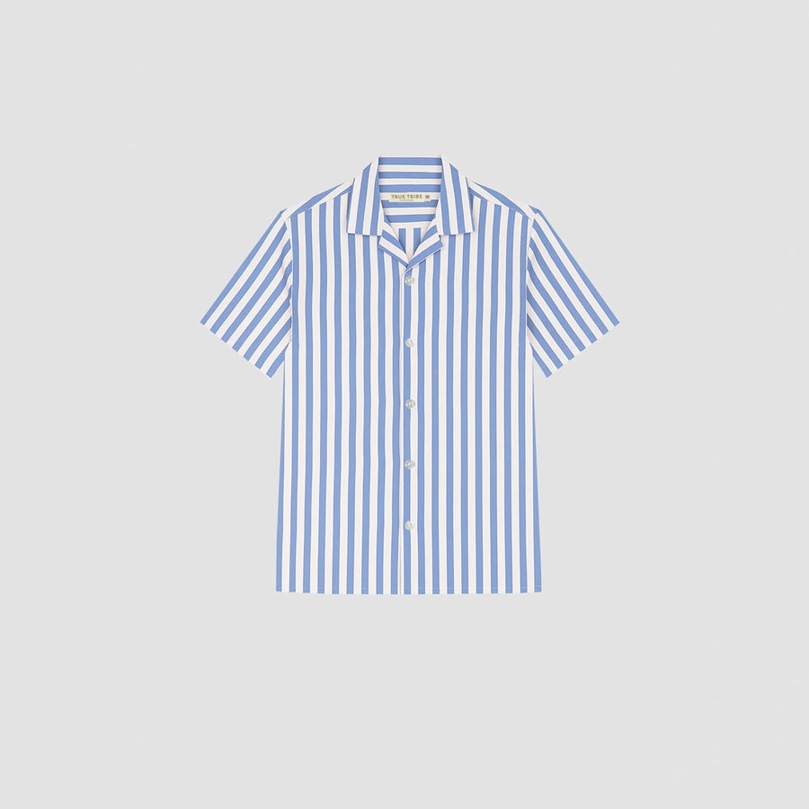 BreathAir Sky Stripe Classic Short Sleeve Shirt