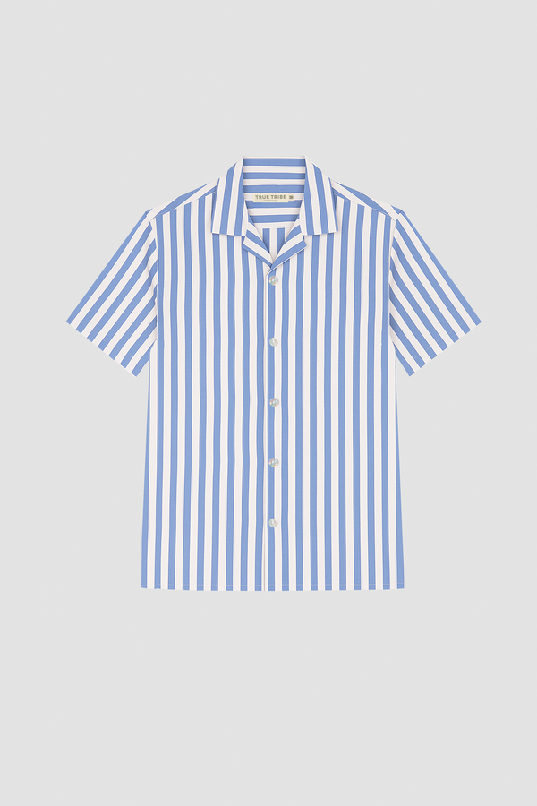 BreathAir Sky Stripe Classic Short Sleeve Shirt